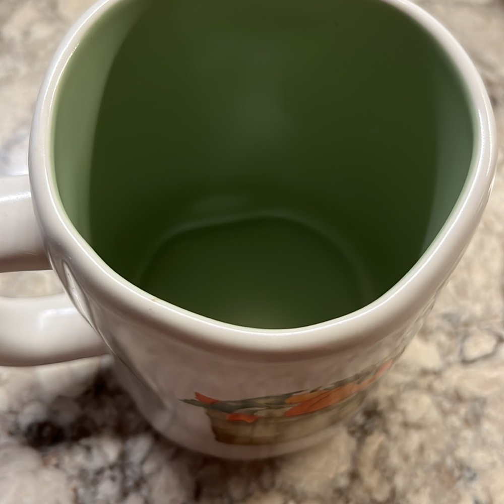 Rae Dunn mug. Cream and inside green. Happy Fall - Picture 3 of 4